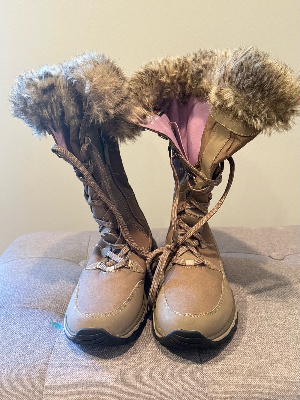 EDDIE BAUER Women’s Solstice 2.0 Winter Boots – Brown Suede